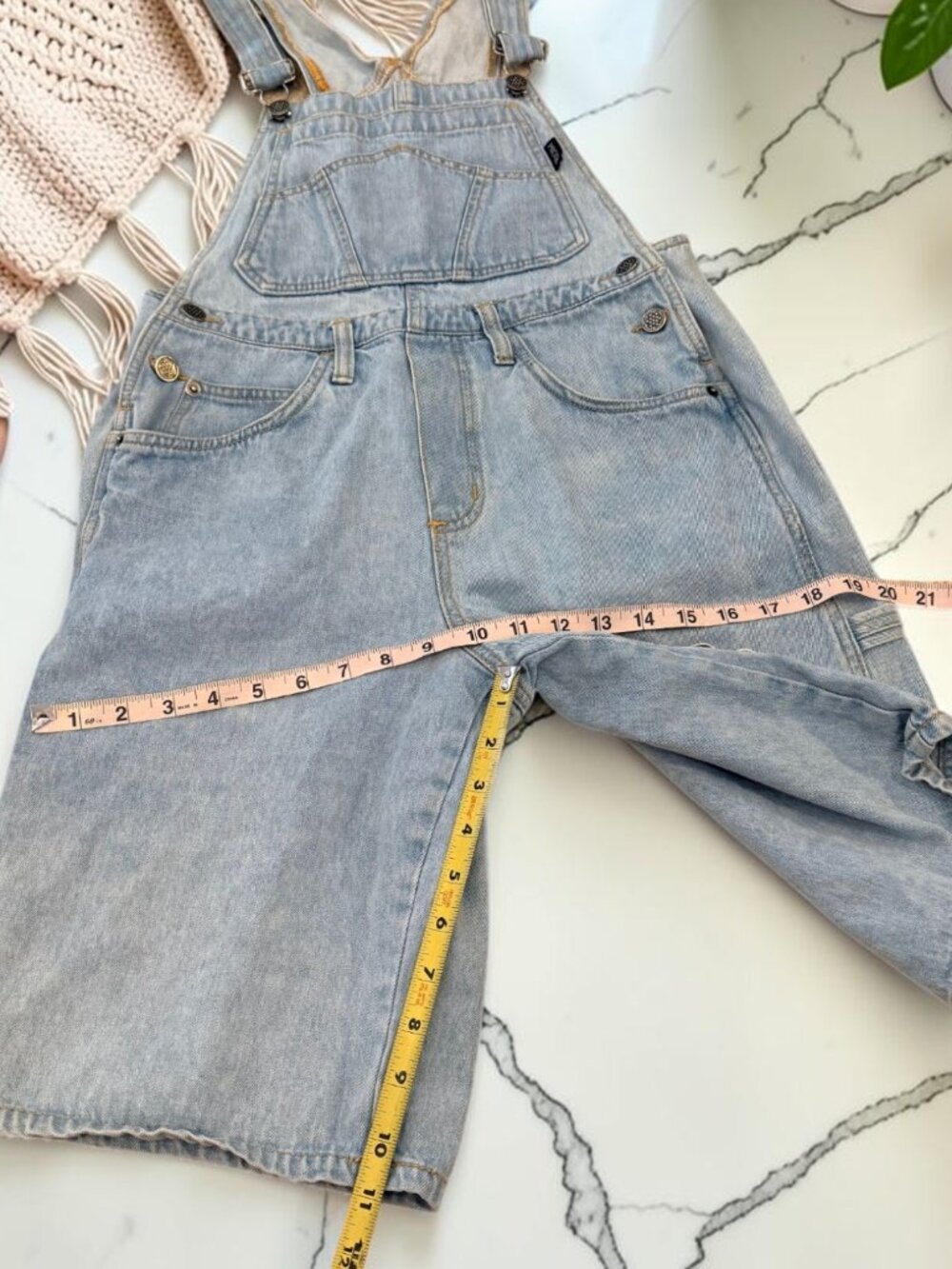 Disney Jerry Leigh Rare 1980s Mickey Mouse Short Denim Overalls Dungarees Small - Picture 5 of 11